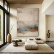 Beige and Brown Abstract Wall Art  #AT112