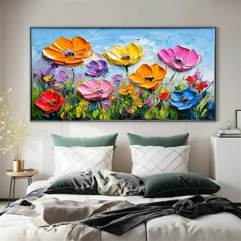 Flower & Tree Textured Abstract Wall Art #SF039