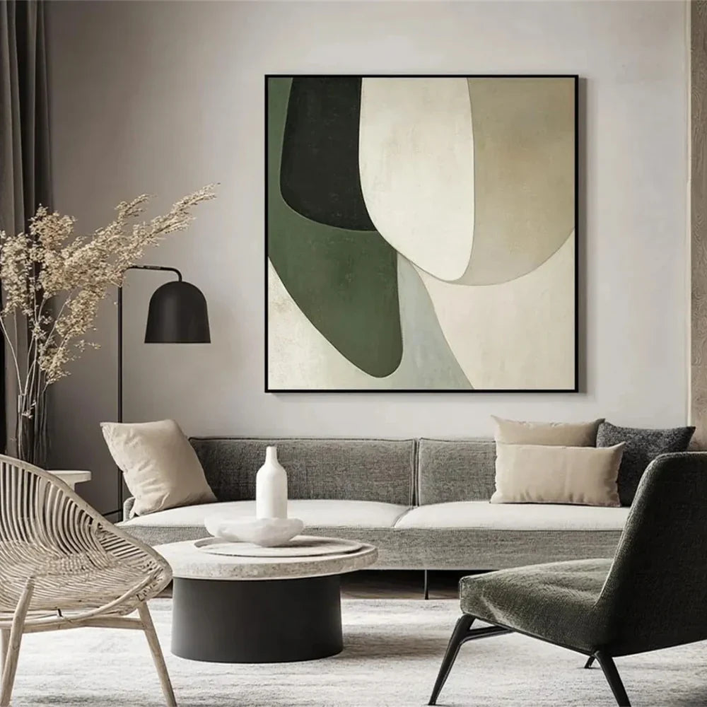 Green Abstract Wall Art  #AT074