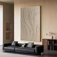 Beige Minimalist Textured Wall Art #MT148