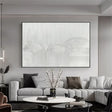 White Minimalist Textured Wall Art #MT126