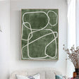 Green Abstract Wall Art  #AT070