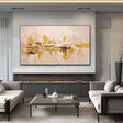 Beige and Brown Abstract Texture Wall Art  #AT106
