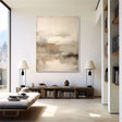 Beige and Brown Abstract Wall Art  #AT109
