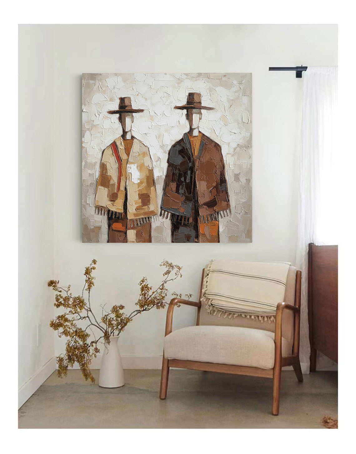 Textured Cloaked Duet | Earth Hues