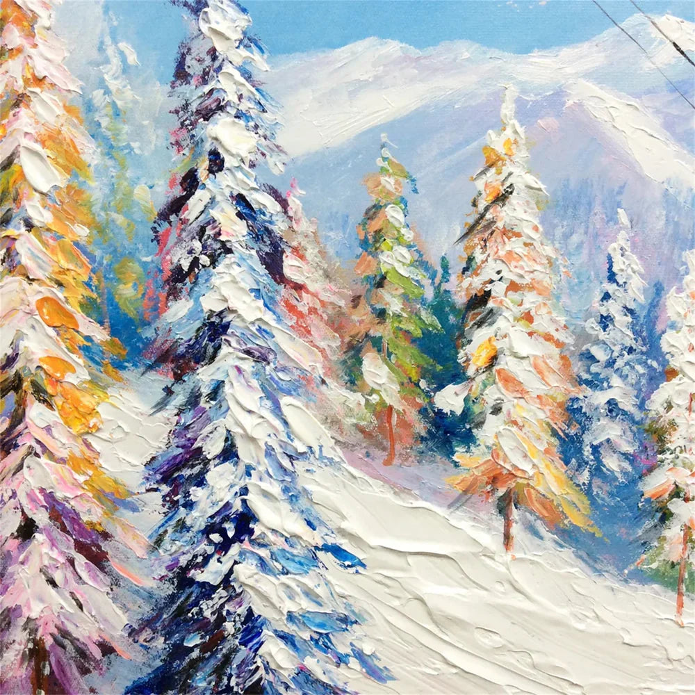 Skiing Sport Art Canvas #PT039
