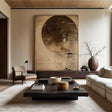 Beige and Brown Abstract Wall Art  #AT113