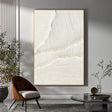 White Minimalist Textured Wall Art #MT056