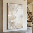 Beige and Brown Abstract Textured Wall Art #AT133