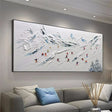Skiing Sport Art Textured Canvas #PT008