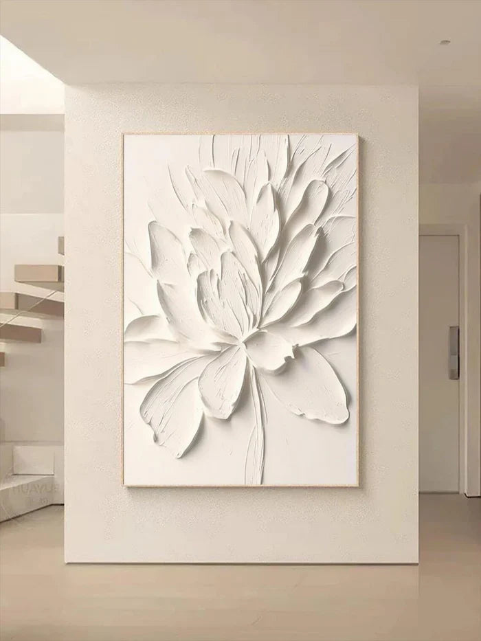 Flower & Tree Textured Abstract Wall Art #SF004