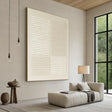 White Minimalist Textured Wall Art #MT141