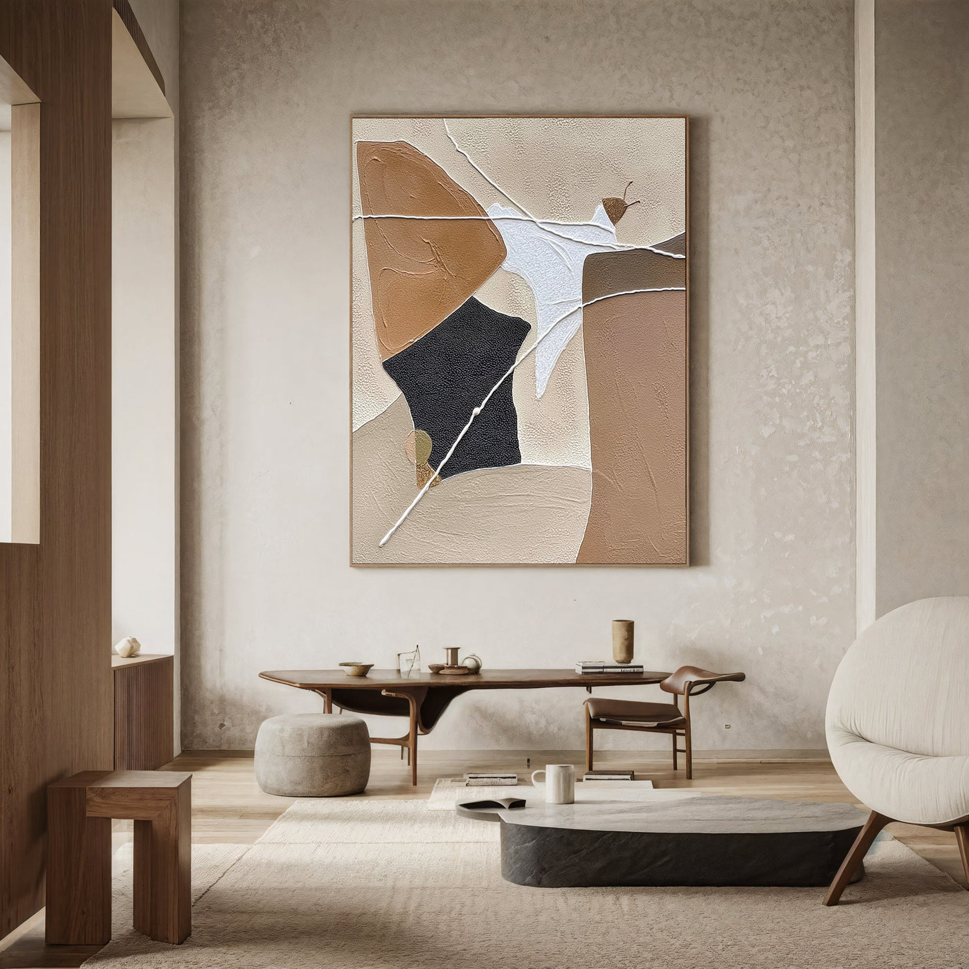 Textured Abstract Nuance | Neutral Fusion