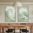 Ocean & Sky Abstract Set of 2 Wall Art #MO066