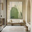 Green Abstract Wall Art  #AT098