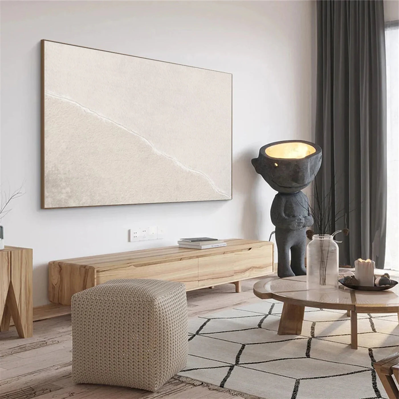 White Minimalist Wall Art #MT152