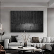 Black Minimalist Textured Wall Art #MT051