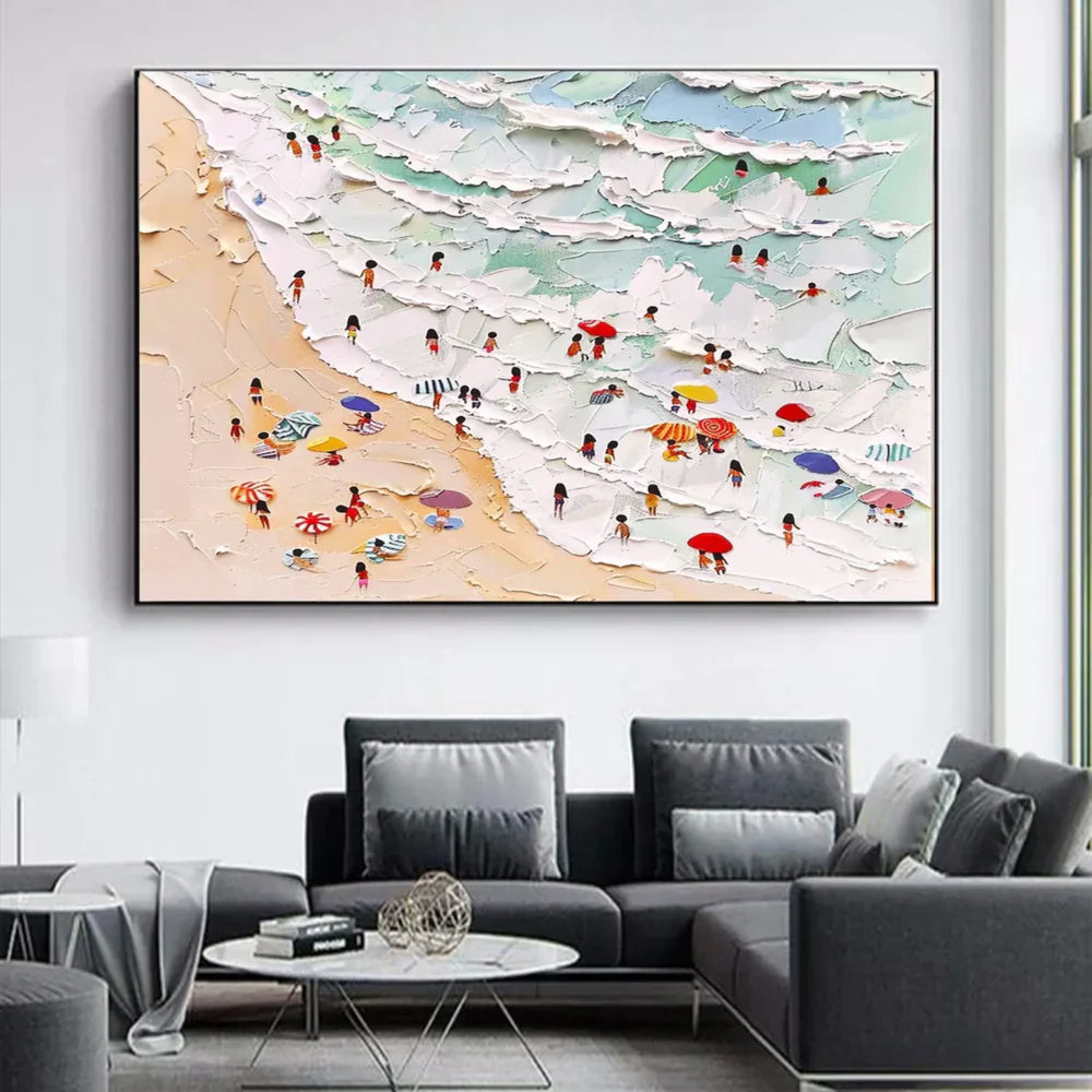 Surfing Sport Art Textured Canvas #PT035