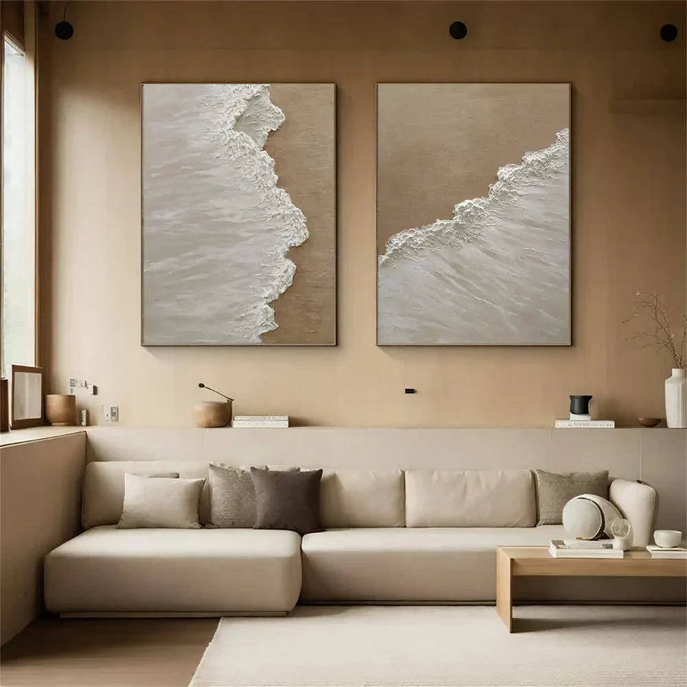 Ocean & Sky Textured Wall Art Set of 2 #MO004