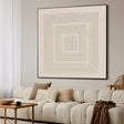 White Minimalist Textured Wall Art #MT138
