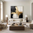 Black and White Minimalist Textured Wall Art #MT098