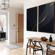 Black Minimalist Textured Wall Art Set of 2 #MT014