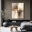 Beige and Brown Abstract Wall Art #AT048