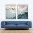 Ocean & Sky Textured Wall Art Set of 2 #MO042