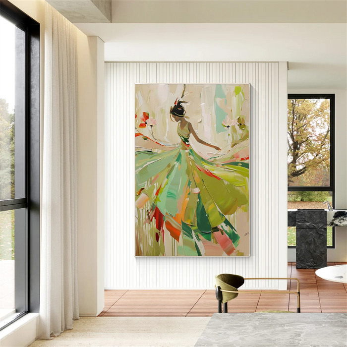 Abstract Portrait Textured Wall Art #PB020