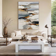 Textured Gold Accent Art | Elegant Depth