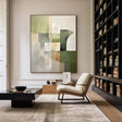 Green Abstract Wall Art  #AT066