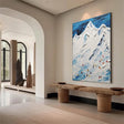 Skiing Sport Art Textured Canvas #PT021