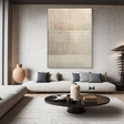 Textured Grid Elegance | Beige Rhythm