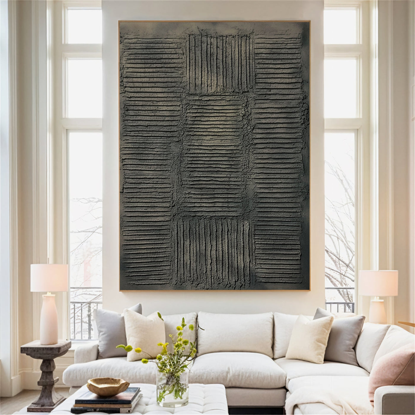 Textured Charcoal Depth | Gray Layers