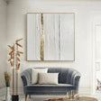 White Minimalist Textured Wall Art #MT123