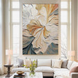 Textured Floral Luminance | Cream Petals