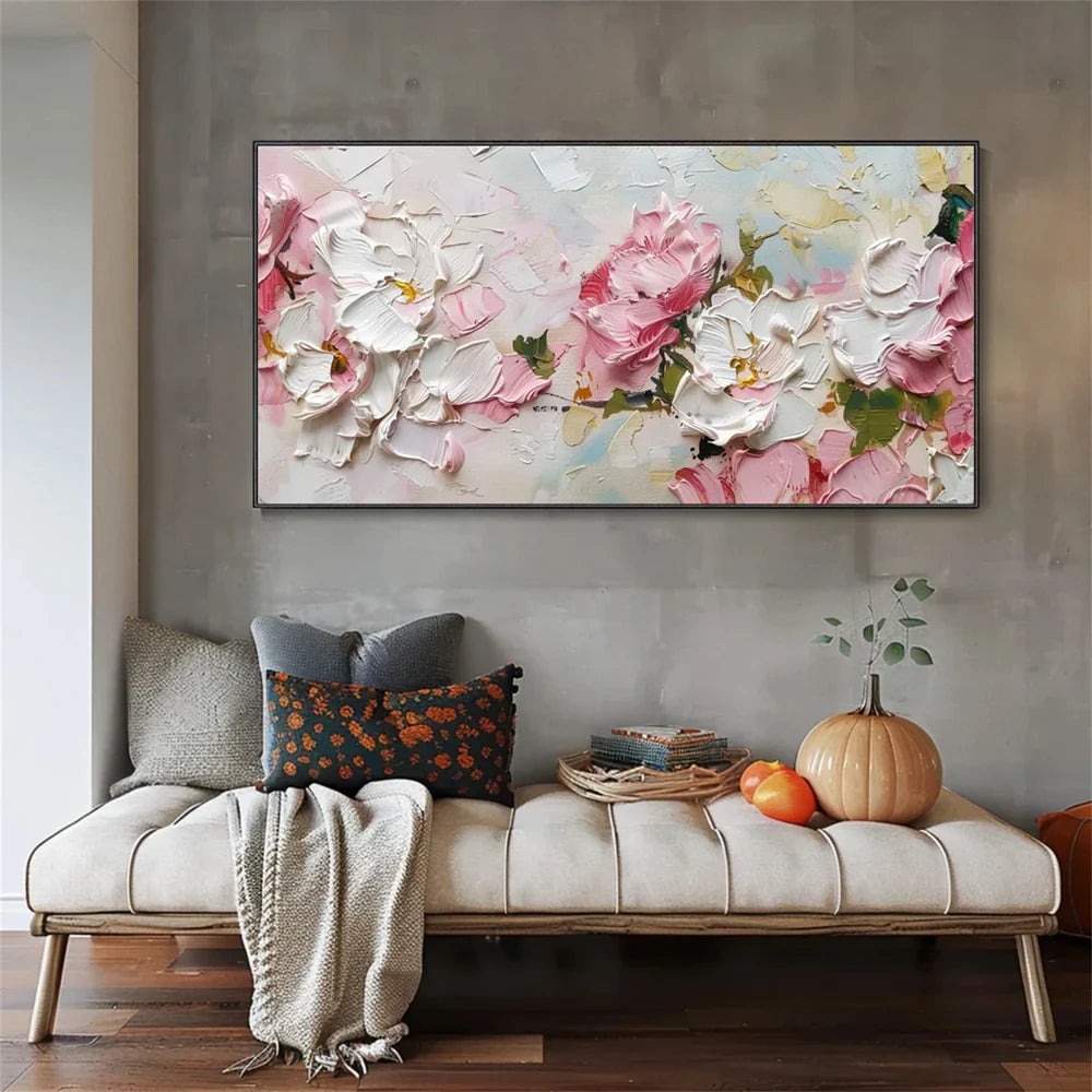 Flower & Tree Textured Abstract Wall Art #SF016