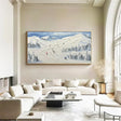 Skiing Sport Art Textured Canvas #PT011