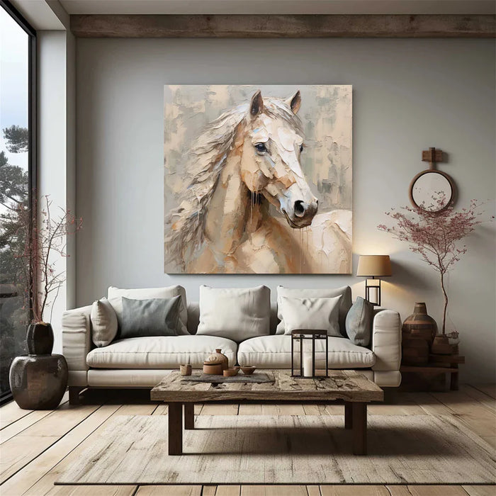 Abstract Horse Animal Textured Wall Art #DL007