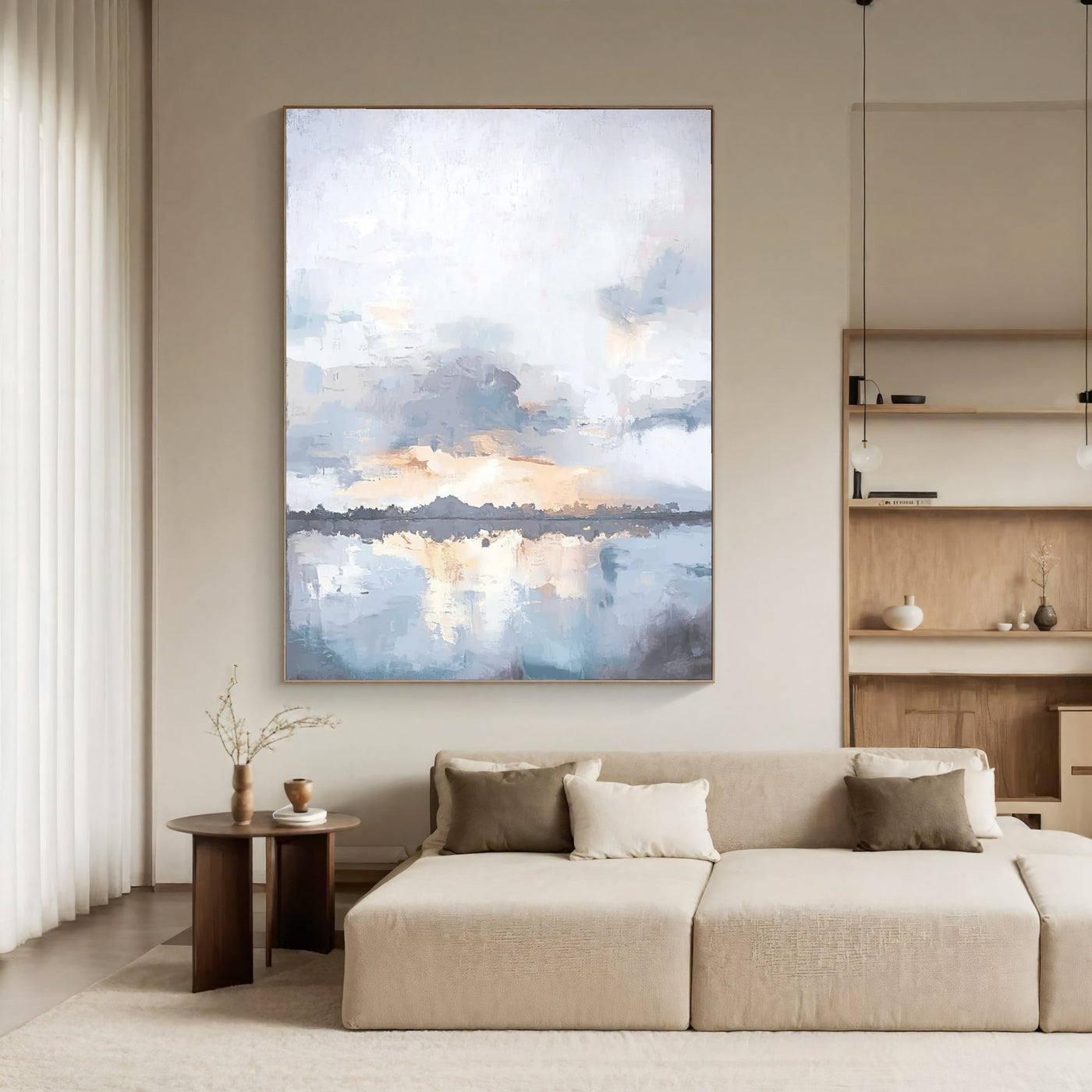 Textured Misty Horizon | Soft Reflections