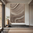 Textured Wave Sophistication | Beige Grey