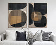 Wabi Sabi Textured Wall Art Set of 2 #WT008
