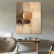 Beige and Brown Abstract Wall Art  #AT104