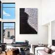Black and White Minimalist Textured Wall Art #MT112