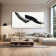 Black and White Minimalist Textured Wall Art #MT114