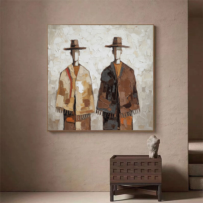 Textured Cloaked Duet | Earth Hues