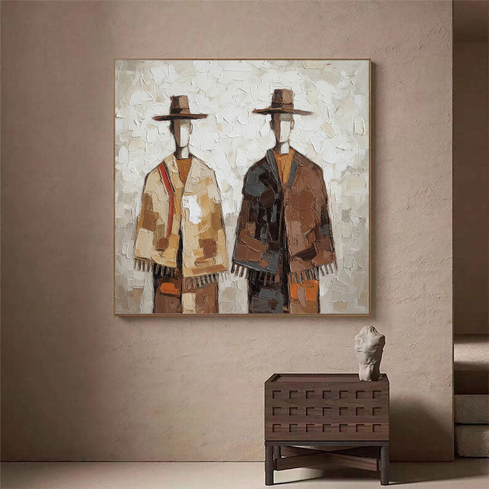Textured Cloaked Duet | Earth Hues