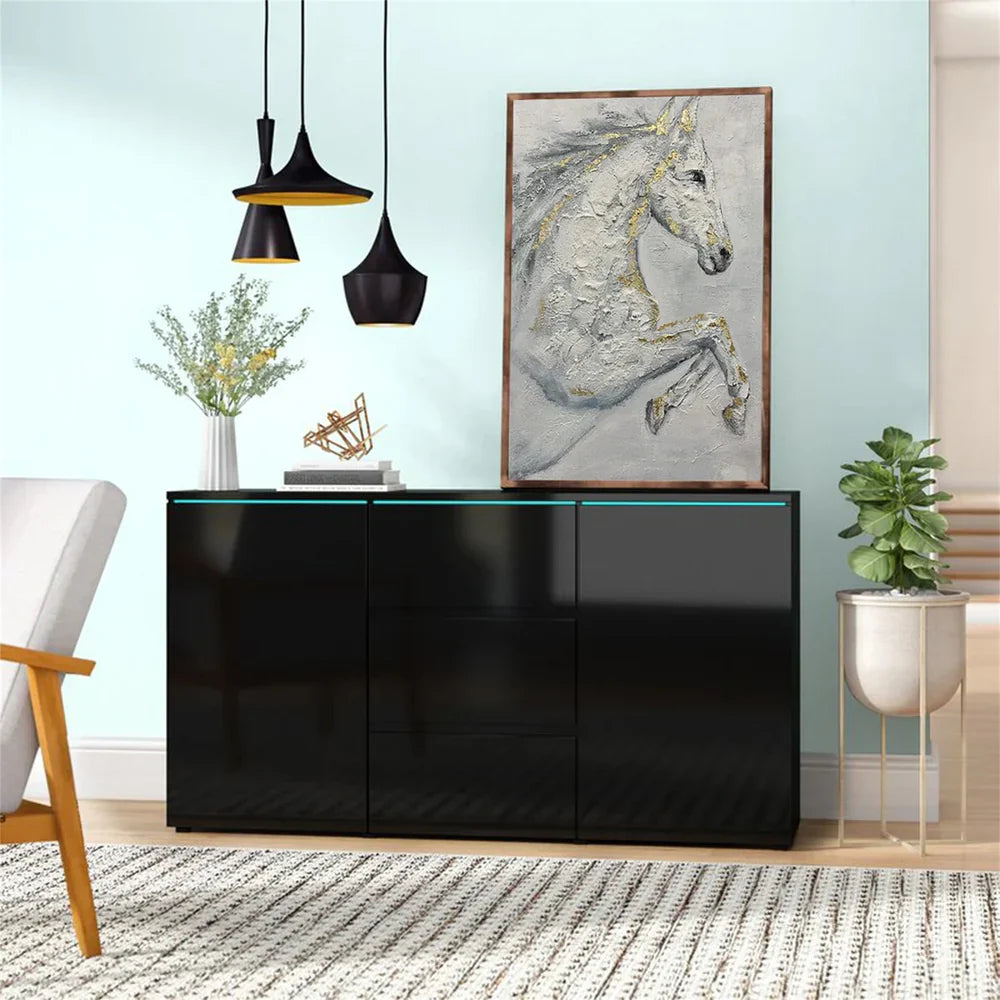 Abstract Horse Animal Textured Wall Art #DL001