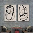 Wabi Sabi Abstract Wall Art Set of 2 #WT046