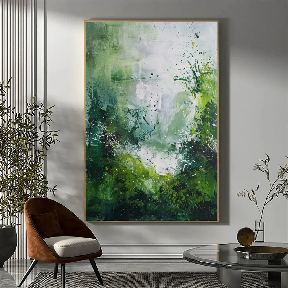 Green Abstract Wall Art  #AT125